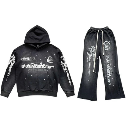 Flare Black Flame Broek Hoodie